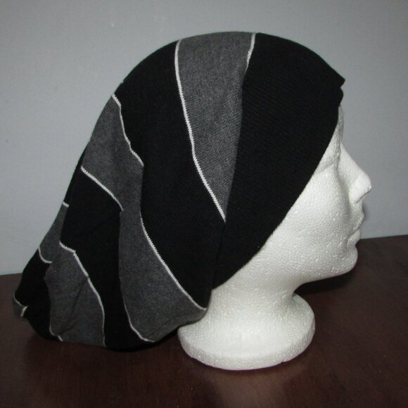 Loose Fitting Striped Beanie - Picture 5 of 5